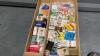 KIWIFRUIT WOOD BOX W/ COLLECTION OF MATCHBOOKS - 2