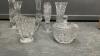 PINWHEEL CRYSTAL PIECES -CREAM & SUGAR, BUD VASES, - 2