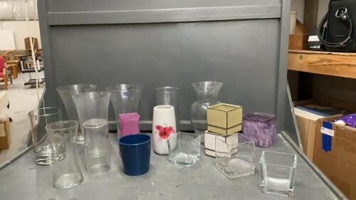 (2) BOXES OF VASES