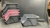 (6) PLASTIC STACKING BINS - 2