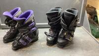 (2) PAIR OF SKI BOOTS