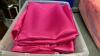 (2) TOTES OF SATIN FABRICS - PINKS/PEACH/PURPLE - 2