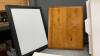 (6) NICELY FINISHED PLAQUES -PIANO FINISH AND (2) OTHER - 2