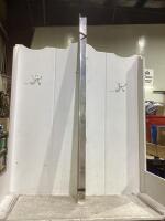(2) ALUMINUM BOX RAILS