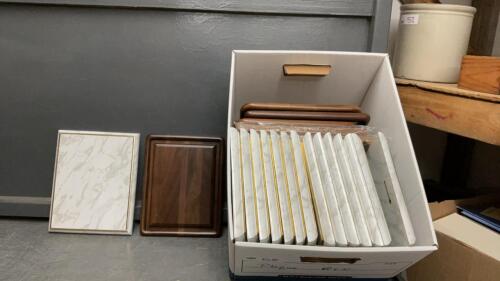 BOX OF PLAQUES