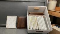 BOX OF PLAQUES