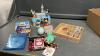 COLLECTION OF DISNEY TOYS, TOYS IN EGGS, DISNEY STAMPS, A FEW DVD'S, BOOT MONEY BANKS