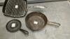 (3) CAST FRY PANS - 3
