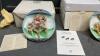 (4) MUSICAL CAROUSEL COLLECTOR PLATES - (2) HORSES MOVE UP & DOWN THE POLE - 3