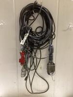 (2) CORDED WORK LIGHTS