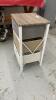 SMALL CUBBY STAND W/ (3) FABRIC DRAWERS - 2