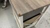 SMALL CUBBY STAND W/ (3) FABRIC DRAWERS - 3