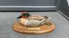 DUCKS UNLIMITED SASKATCHEWAN - SMALL DUCK ON WOOD BASE