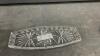 (3) PINWHEEL CRYSTAL PIECES - SMALL BOWL & (2) SMALL PICKLE DISHES - 2