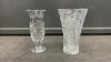 (2) CRYSTAL VASES - ONE IS PINWHEEL CRYSTAL