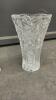 (2) CRYSTAL VASES - ONE IS PINWHEEL CRYSTAL - 3
