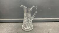 CRYSTAL WATER PITCHER - MADE IN GERMAN DEMOCRATIC REPUBLIC