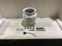 VASE OF WHEEL LUG STUD AND SCREWS