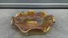 CARNIVAL GLASS LOW PROFILE BOWL