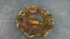 CARNIVAL GLASS LOW PROFILE BOWL - 2