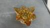 AMBER HEAVY GLASS PIECE - 2