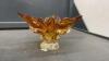AMBER HEAVY GLASS PIECE - 3