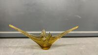 ALTAGLASS AMBER DECORATIVE PIECE