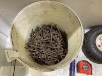 BUCKET OF NAILS WITH MISC