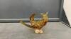 AMBER HEAVY GLASS PIECE - 2