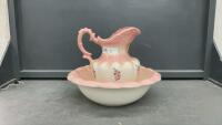 CERAMIC WATER PITCHER & BASIN