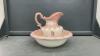 CERAMIC WATER PITCHER & BASIN