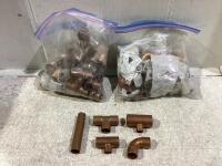 (2) BAGS OF ASSORTED COPPER FITTINGS