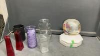 COLLECTOR PLATE, VASES,