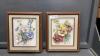 (2) TOLLE ART FLORAL PICTURES