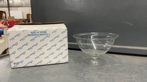 PRINCESS HOUSE GLASS COMPOTE ON PEDESTAL