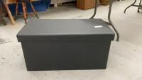 PADDED BENCH W/ STORAGE