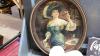 BOX OF HOUSEHOLD + DECOR - CHICKEN DISH, SMALL COOKIER JAR, COLLECTOR PLATE - 6