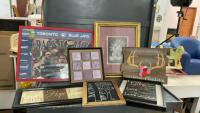 ASSORTED PICTURES - BLUE JAYS, FLORAL, CHRISTMAS, CHALKBOARD