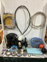 SHOP BOX OF PLUMBIMG PARTS