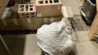 SHELF # 12 - CHRISTMAS TREE , TREE SKIRT + DECORATIONS