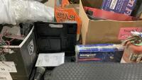 SHELF #1 - FIRE EXTINGUISHER, SAW STAND MOUNTING BRACKET, KENWORTH T-800 BUG SHIELD