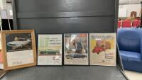 FRAMED VINTAGE POSTERS