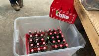 TOTE W/ COCA-COLA BOTTLES & CRATES