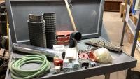BOX W/HOSE, CAR MAT, REFLECTORS, SCREWS, HEADLIGHT PROTECTORS