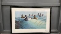DUCKS UNLIMITED &ldquo;WINDS & WAVES&rdquo; DUCK PRINT - BY RON VAN GILDER