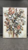 FLORAL OIL PICTURE ON CANVAS