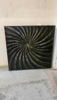 LARGE METAL 3-D WALL ART
