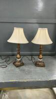 (2) SMALL TABLE LAMPS