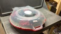 LARGE WREATH STORAGE CONTAINER WITH WREATH