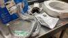 (2) ITEMS - RAISED TOILET SEAT WITH HANDLES + FLOOR TO CEILING GRAB BAR - 3
